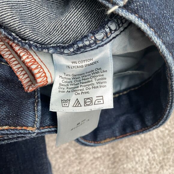 Eddie Bauer Curvy Bootcut Denim Jeans Womens 12 Blue Mid Rise Specially Dyed - Picture 5 of 15